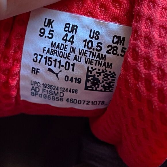 Puma Rs x Retro Red Steel Gray Indigo Sneakers Size 10.5 - Picture 11 of 11